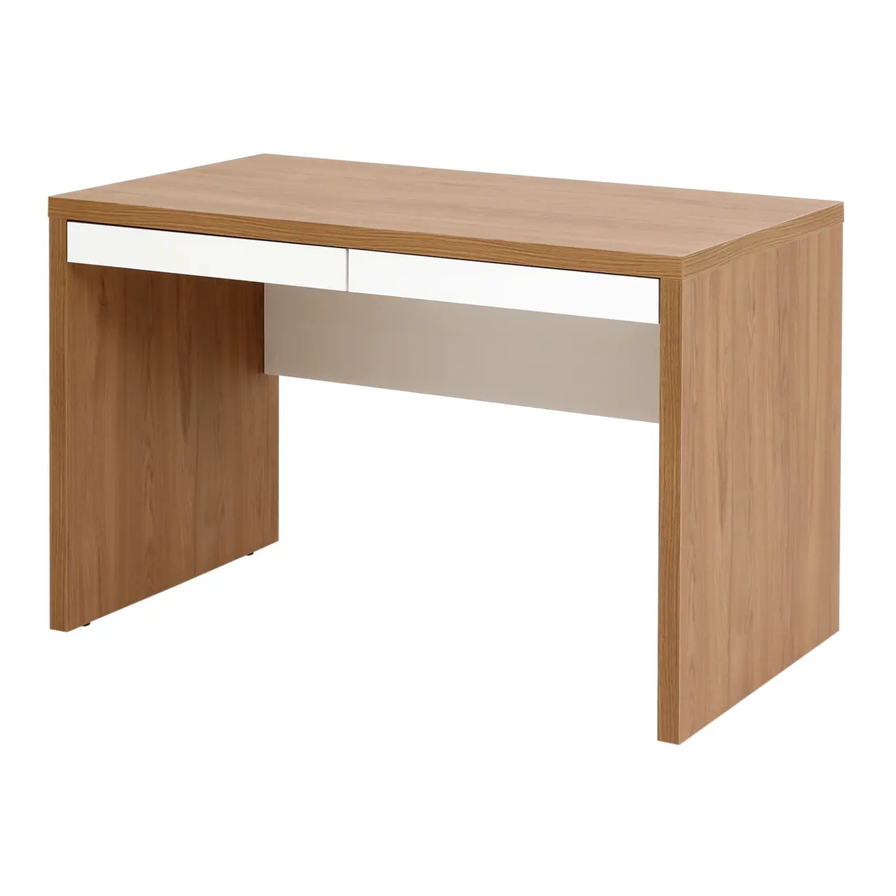 MESA COM 2 GAVETAS C/ MESA AUX BOSS - OAK TAMMI/BRANCO - Foto 6