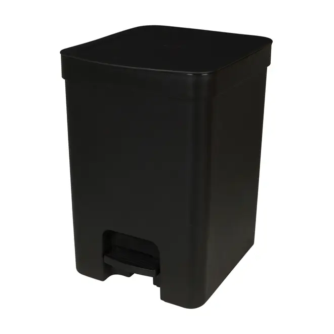 LIXEIRA COM PEDAL 12 L TRIUM - PRETO - Foto 3