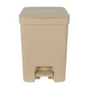 LIXEIRA COM PEDAL 12 L TRIUM - CAMELO - Foto 1