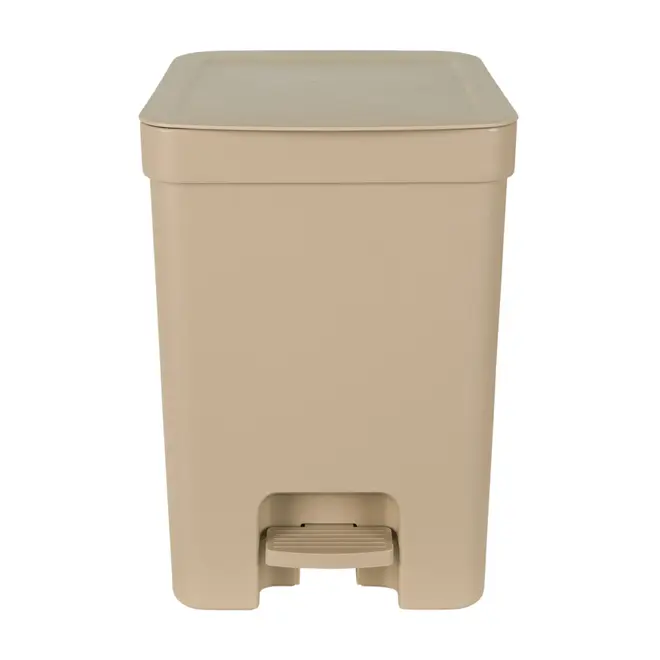 LIXEIRA COM PEDAL 12 L TRIUM - CAMELO - Foto 1