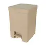 LIXEIRA COM PEDAL 12 L TRIUM - CAMELO - Foto 3