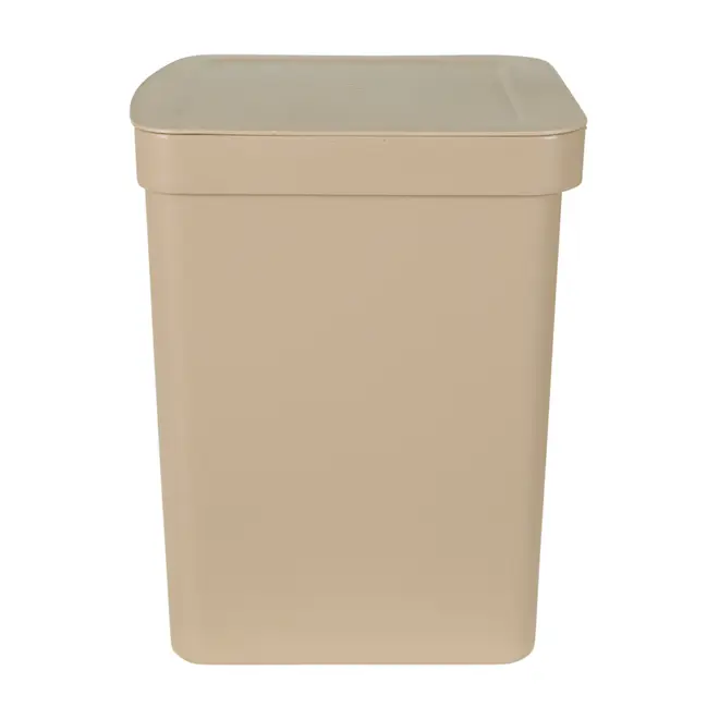 LIXEIRA COM PEDAL 12 L TRIUM - CAMELO - Foto 4