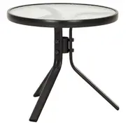 MESA LATERAL REDONDA 52 CM SUN - PRETO/INCOLOR - Foto 2