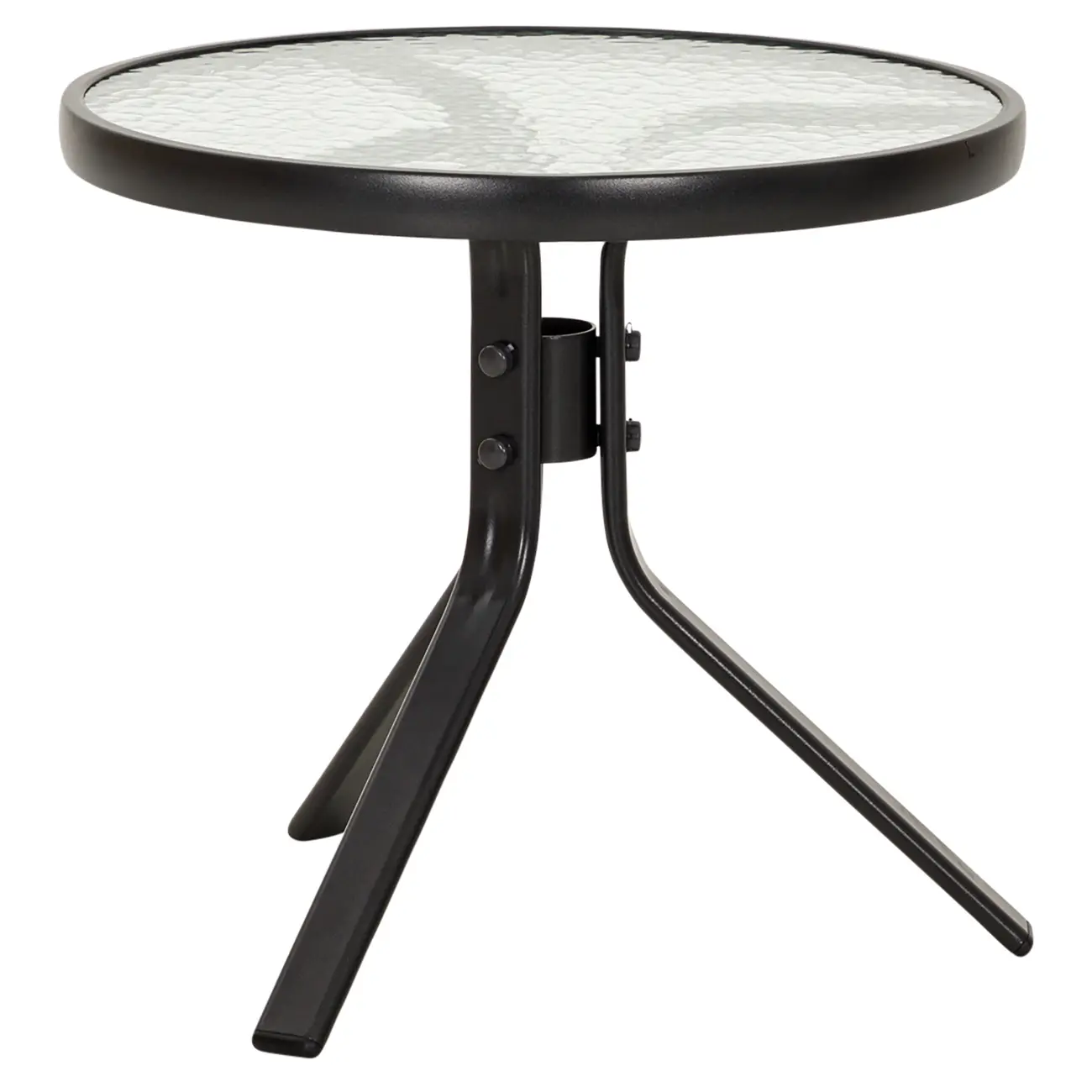 MESA LATERAL REDONDA 52 CM SUN - PRETO/INCOLOR - Foto 2
