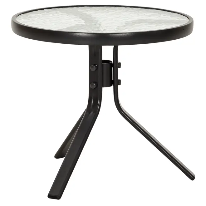 MESA LATERAL REDONDA 52 CM SUN - PRETO/INCOLOR - Foto 2
