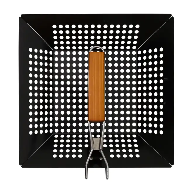 GRELHA 55 CM X 31 CM O CHURRASQUEIRO - PRETO/PAU ROSA - Foto 6