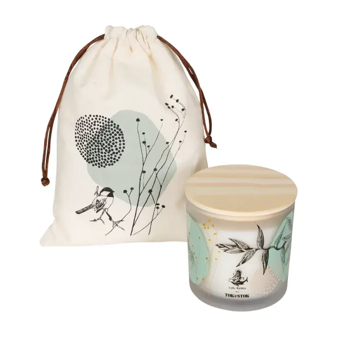 VELA PERFUMADA POTE PALO SANTO DELINEAR - OFF WHITE/ MULTICOR - Foto 1