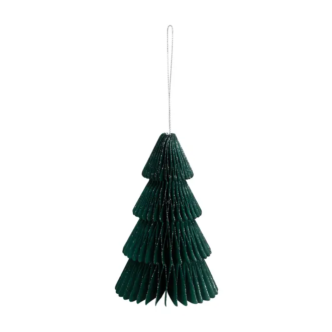 ADORNO ÁRVORE DE NATAL ALLURE FOLDING 15 CM - MALAQUITA - Foto 1