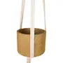 CACHEPÔ SUSPENSO 16 CM PALHA CAFÉ - FIBRA CLARA/NATURAL - Foto 3