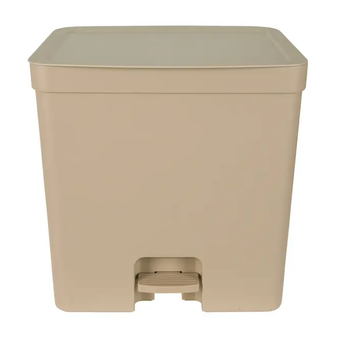 LIXEIRA COM PEDAL 20 L TRIUM - CAMELO - Foto 1