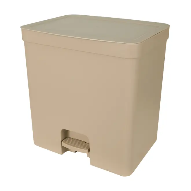 LIXEIRA COM PEDAL 20 L TRIUM - CAMELO - Foto 3