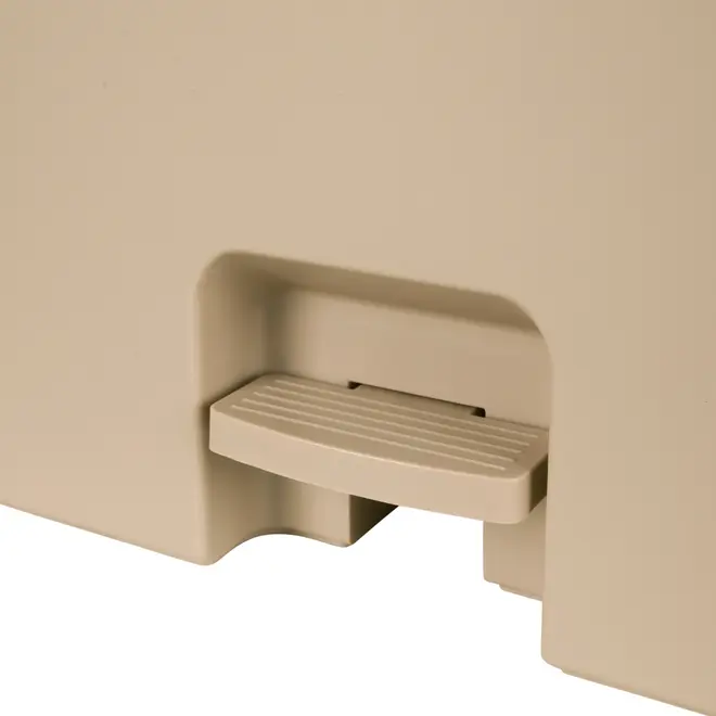 LIXEIRA COM PEDAL 20 L TRIUM - CAMELO - Foto 6