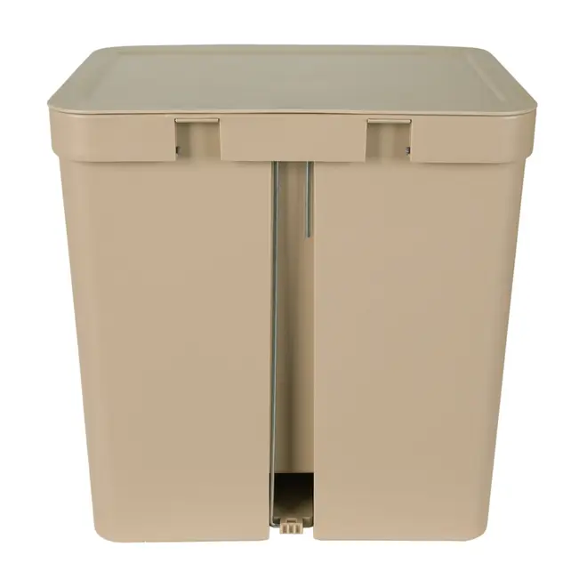 LIXEIRA COM PEDAL 20 L TRIUM - CAMELO - Foto 7
