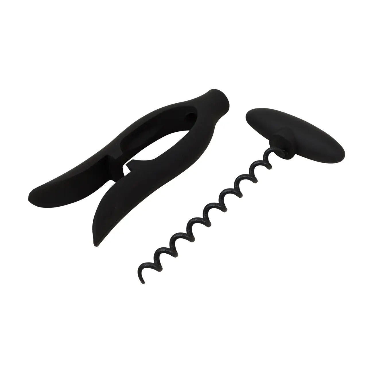KIT PARA VINHO COM 4 PEÇAS CORTÊS - PRETO/CROMADO - Foto 5