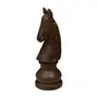 ADORNO MESA CAVALO 22 CM XEQUE-MATE - ENCERADO CASTANHO - Foto 1