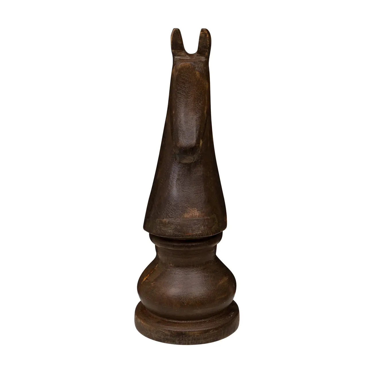 ADORNO MESA CAVALO 22 CM XEQUE-MATE - ENCERADO CASTANHO - Foto 2