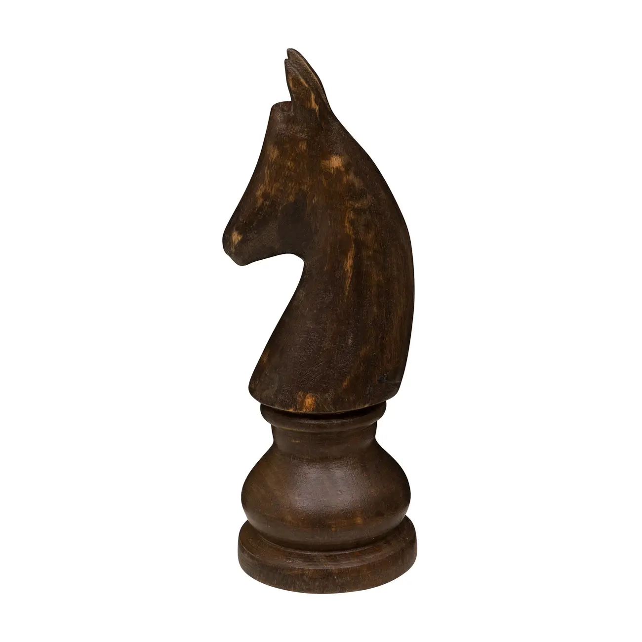 ADORNO MESA CAVALO 22 CM XEQUE-MATE - ENCERADO CASTANHO - Foto 3