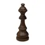 ADORNO MESA RAINHA 22 CM XEQUE-MATE - ENCERADO CASTANHO - Foto 1