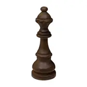 ADORNO MESA RAINHA 22 CM XEQUE-MATE - ENCERADO CASTANHO - Foto 1