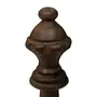 ADORNO MESA RAINHA 22 CM XEQUE-MATE - ENCERADO CASTANHO - Foto 2