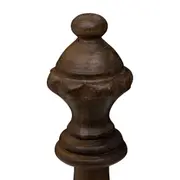 ADORNO MESA RAINHA 22 CM XEQUE-MATE - ENCERADO CASTANHO - Foto 2