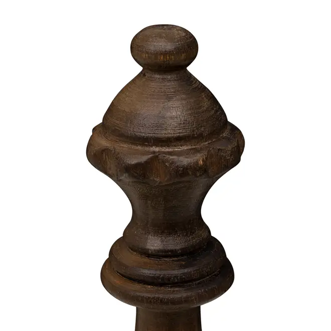 ADORNO MESA RAINHA 22 CM XEQUE-MATE - ENCERADO CASTANHO - Foto 2