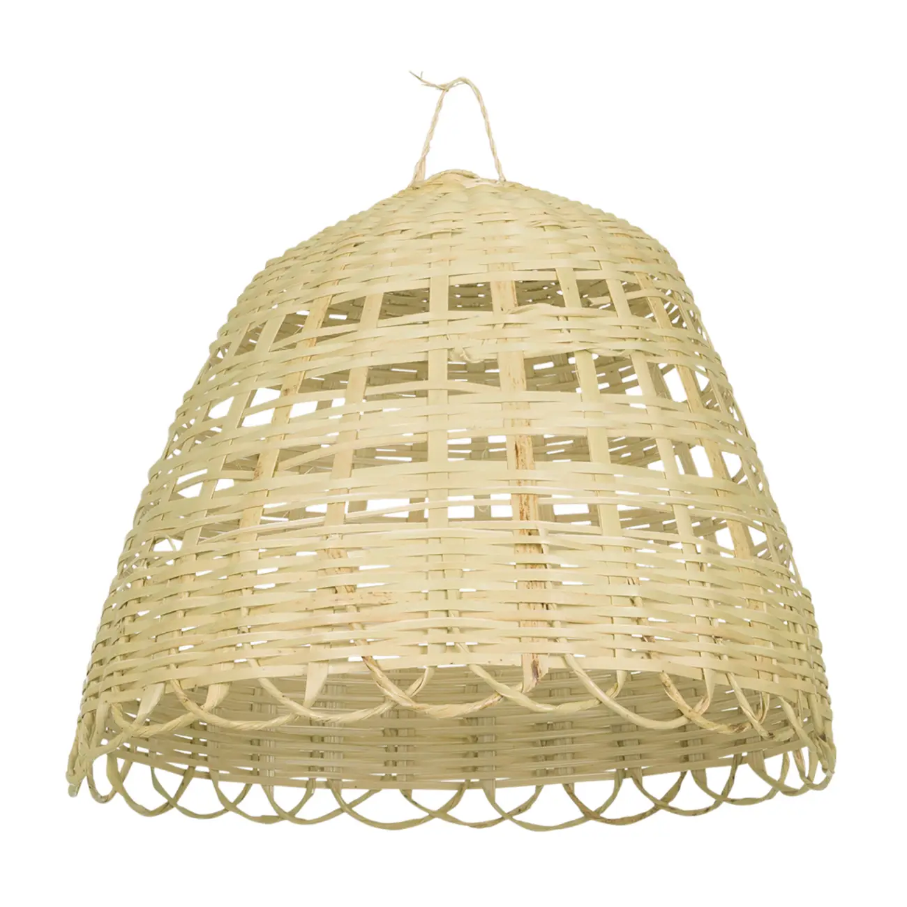 CÚPULA DE TETO 25 CM X 22 CM BURITI - FIBRA CLARA - Foto 1