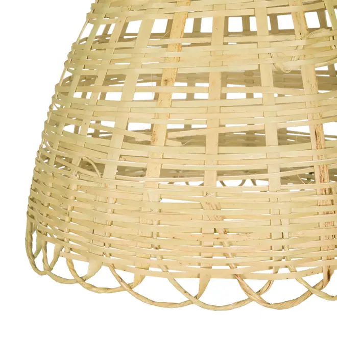 CÚPULA DE TETO 25 CM X 22 CM BURITI - FIBRA CLARA - Foto 2