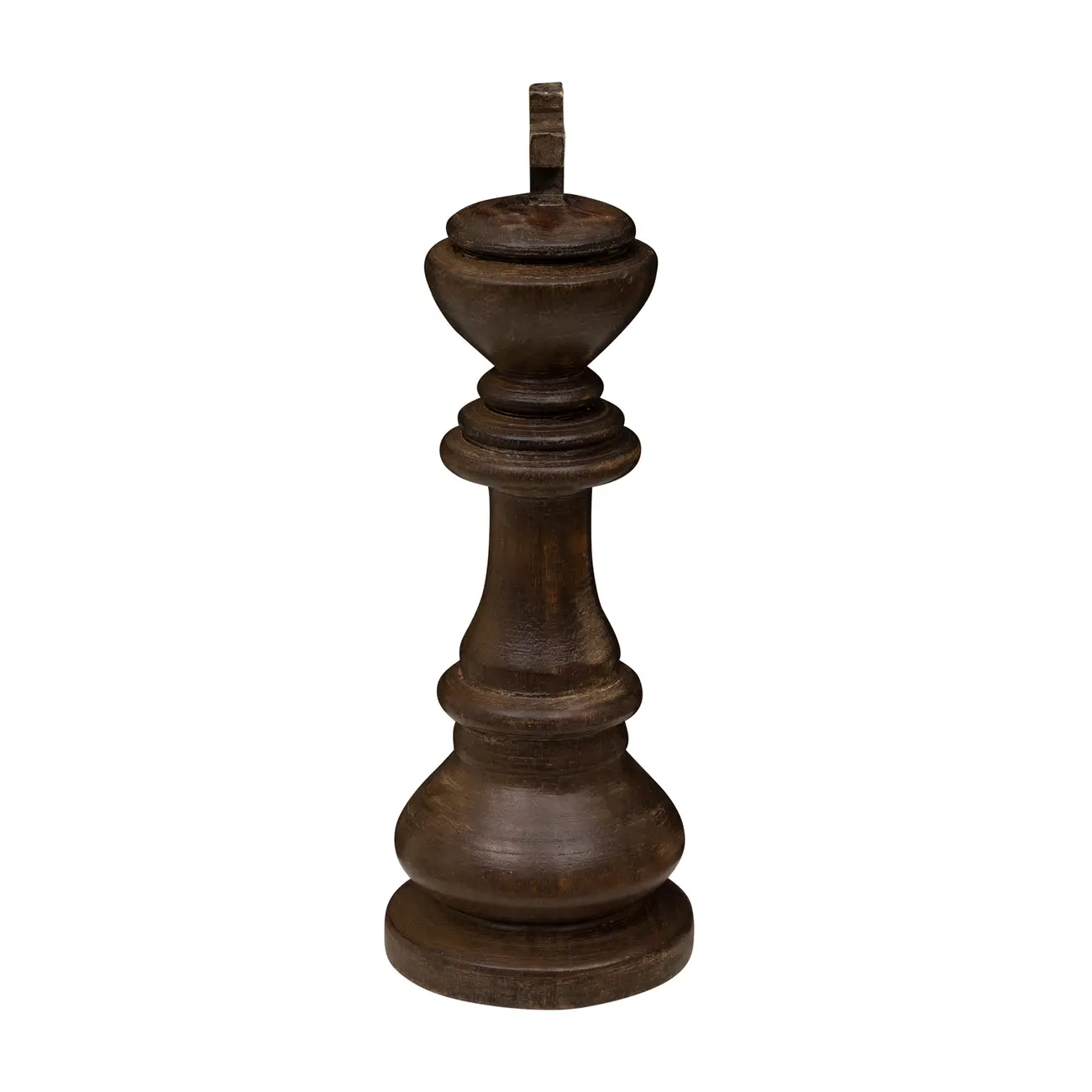 ADORNO MESA REI 22 CM XEQUE-MATE - ENCERADO CASTANHO - Foto 3