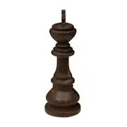 ADORNO MESA REI 22 CM XEQUE-MATE - ENCERADO CASTANHO - Foto 3