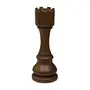 ADORNO TORRE 22 CM XEQUE-MATE - ENCERADO CASTANHO - Foto 1