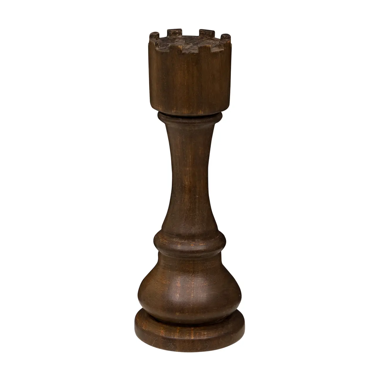 ADORNO TORRE 22 CM XEQUE-MATE - ENCERADO CASTANHO - Foto 1