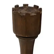 ADORNO TORRE 22 CM XEQUE-MATE - ENCERADO CASTANHO - Foto 2
