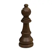 ADORNO BISPO 22 CM XEQUE-MATE - ENCERADO CASTANHO - Foto 3
