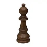 ADORNO BISPO 22 CM XEQUE-MATE - ENCERADO CASTANHO - Foto 4