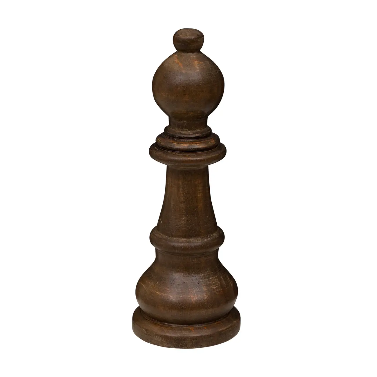 ADORNO BISPO 22 CM XEQUE-MATE - ENCERADO CASTANHO - Foto 4