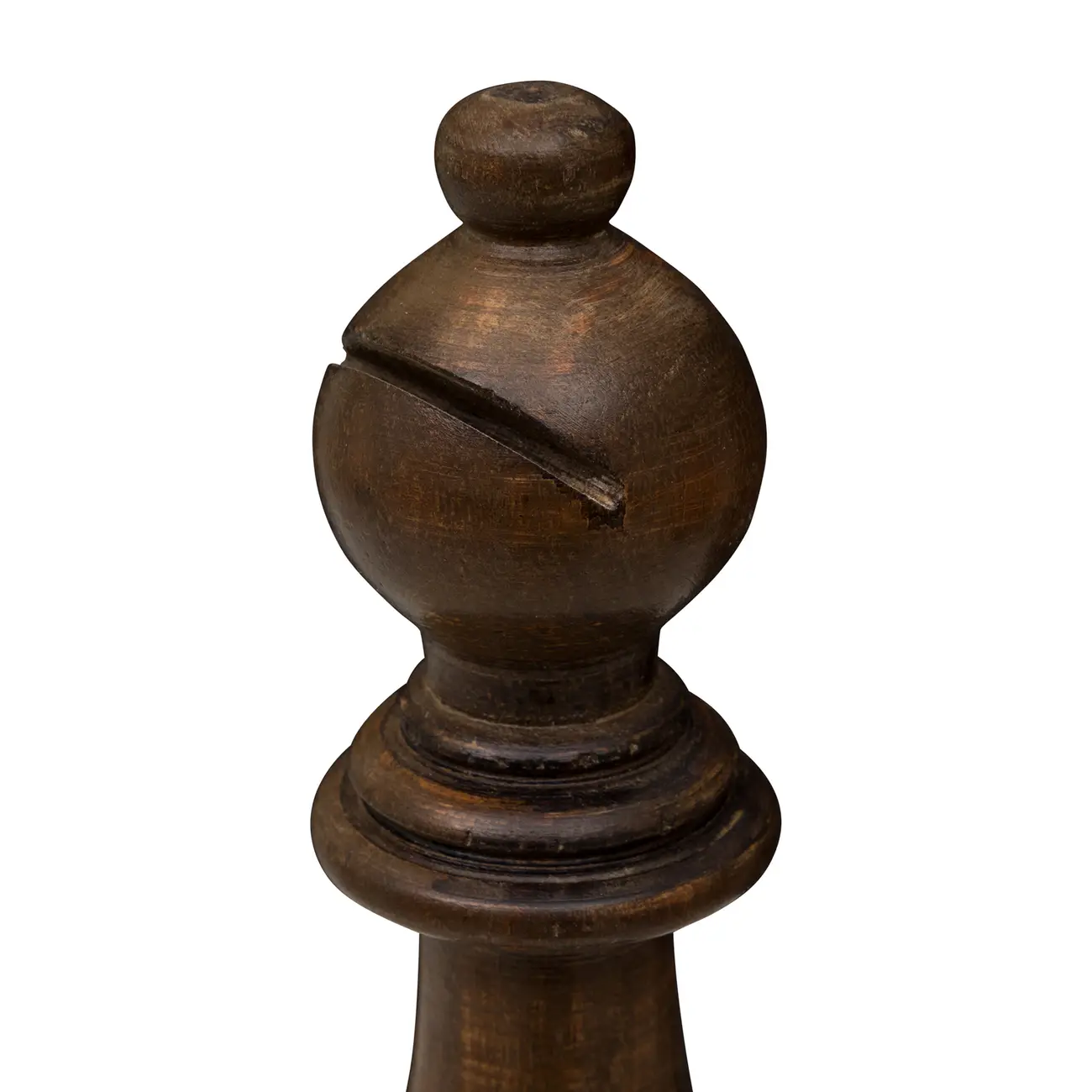 ADORNO BISPO 22 CM XEQUE-MATE - ENCERADO CASTANHO - Foto 5