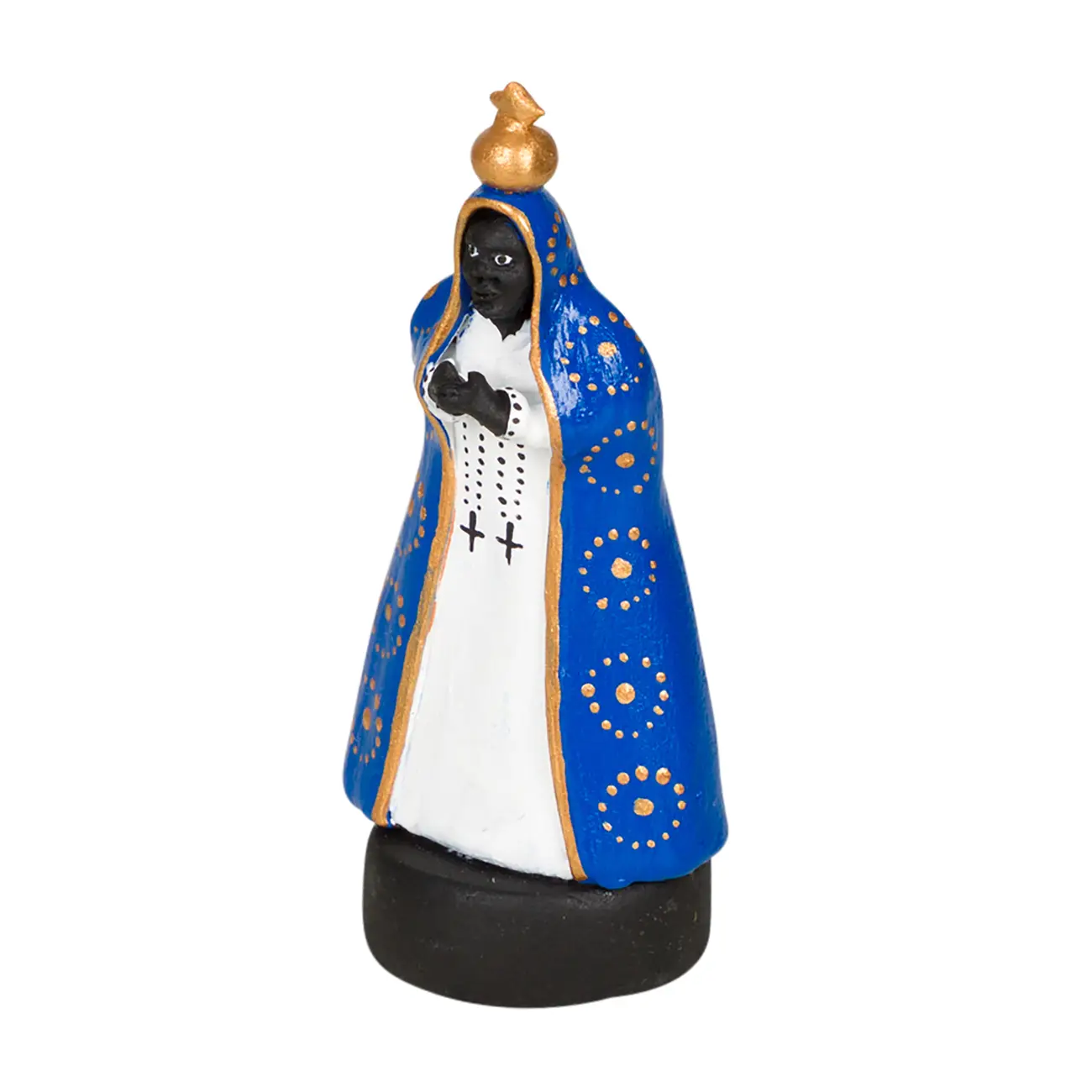 ADORNO MESA 7 CM NOSSA SENHORA APARECIDA - BRANCO/MULTICOR - Foto 2