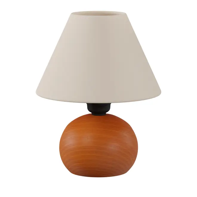 LUMINÁRIA DE MESA MINI LUCE POTE - NOZES/NATURAL - Foto 1