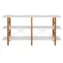 ESTANTE 1,61 M X 78 CM SKADA - NOZES/BRANCO - Foto 1