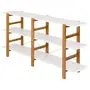 ESTANTE 1,61 M X 78 CM SKADA - NOZES/BRANCO - Foto 2