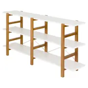 ESTANTE 1,61 M X 78 CM SKADA - NOZES/BRANCO - Foto 2