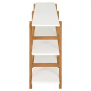 ESTANTE 1,61 M X 78 CM SKADA - NOZES/BRANCO - Foto 3