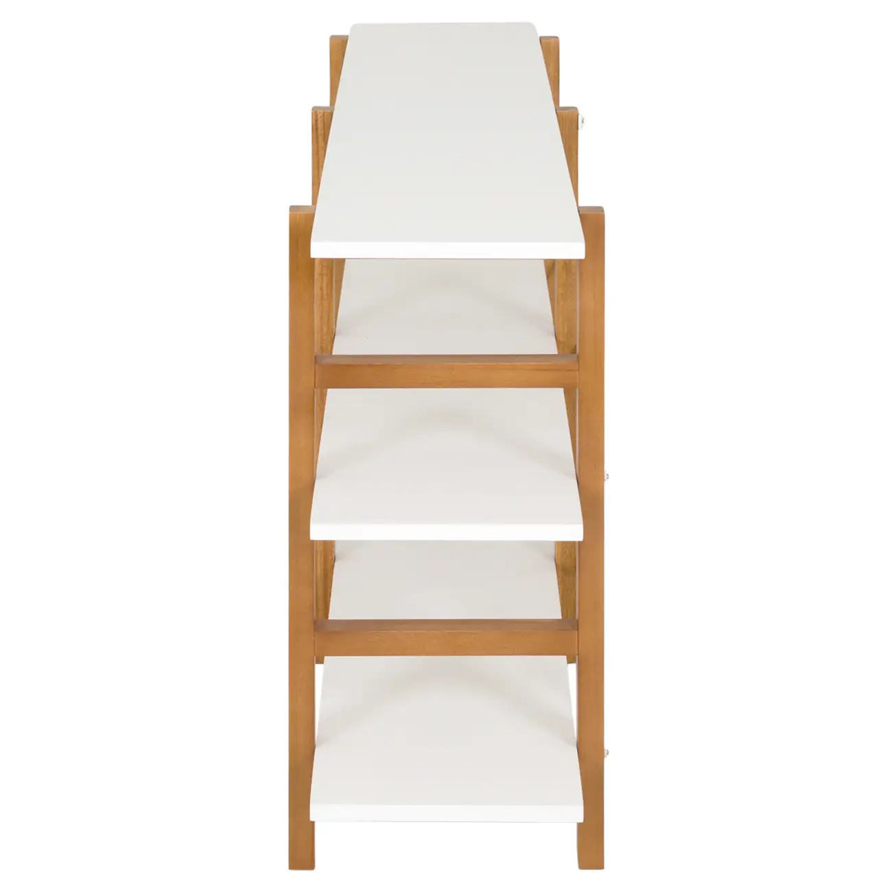 ESTANTE 1,61 M X 78 CM SKADA - NOZES/BRANCO - Foto 3