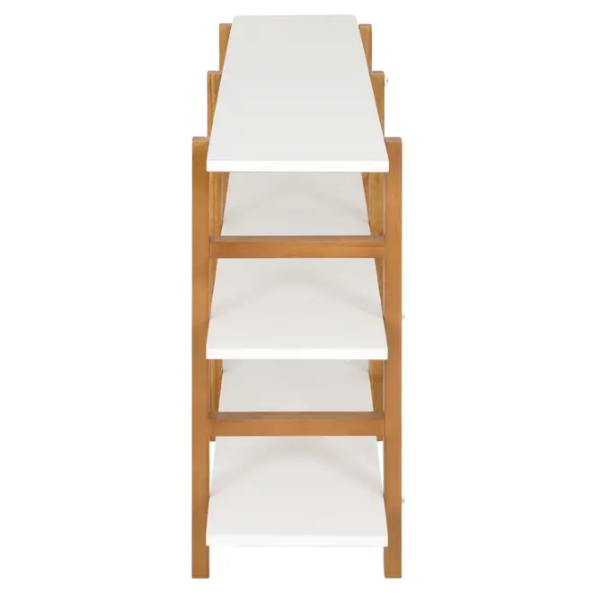 ESTANTE 1,61 M X 78 CM SKADA - NOZES/BRANCO - Foto 3