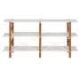 ESTANTE 1,61 M X 78 CM SKADA - NOZES/BRANCO - Foto 4