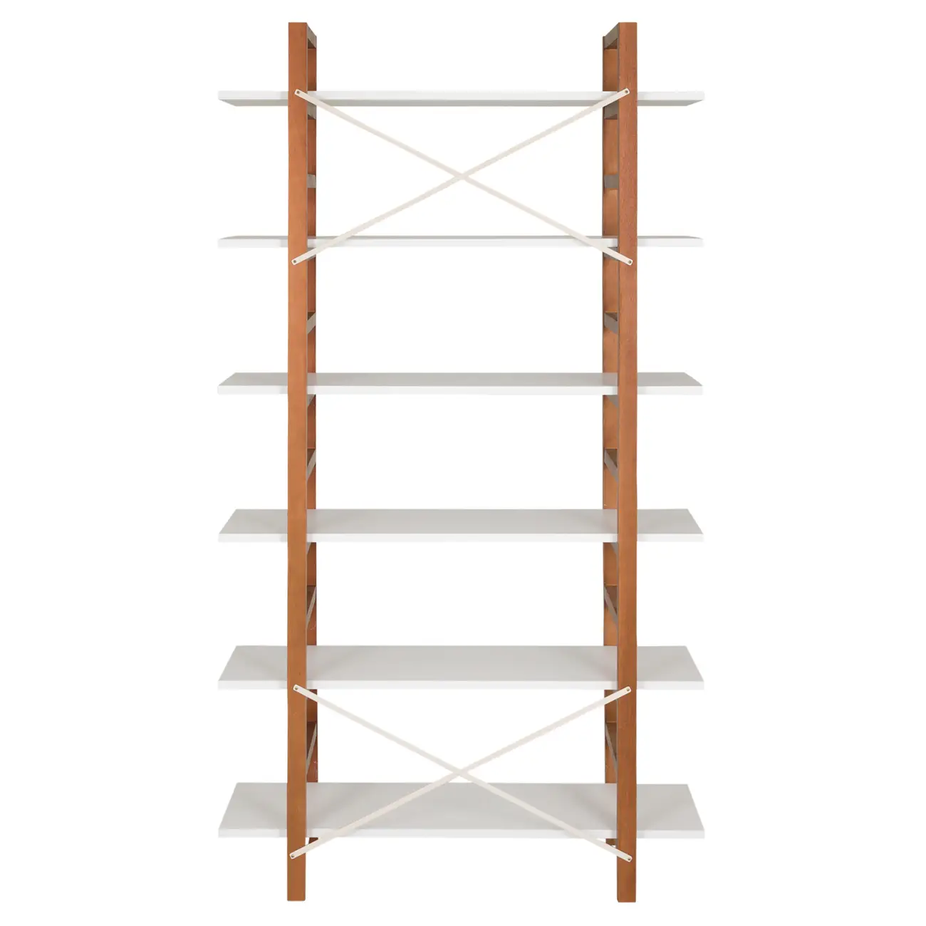 ESTANTE/DIVISÓRIA 1,05 M X 1,88 M SKADA - NOZES/BRANCO - Foto 4