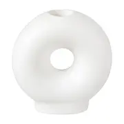 CASTIÇAL 10 CM DONUT - BRANCO - Foto 1