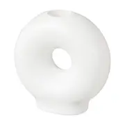 CASTIÇAL 10 CM DONUT - BRANCO - Foto 3