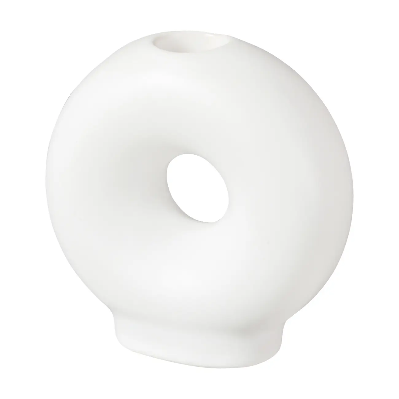 CASTIÇAL 10 CM DONUT - BRANCO - Foto 3